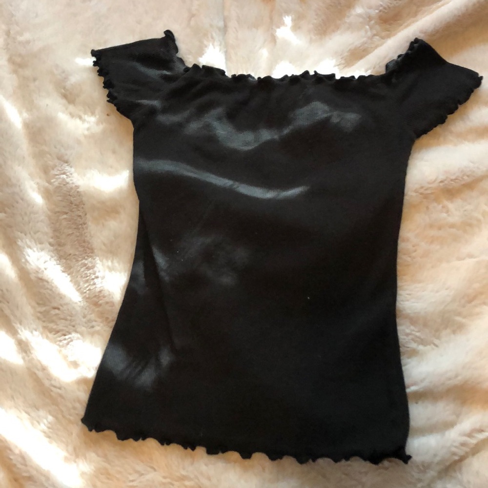 black off the shoulder top